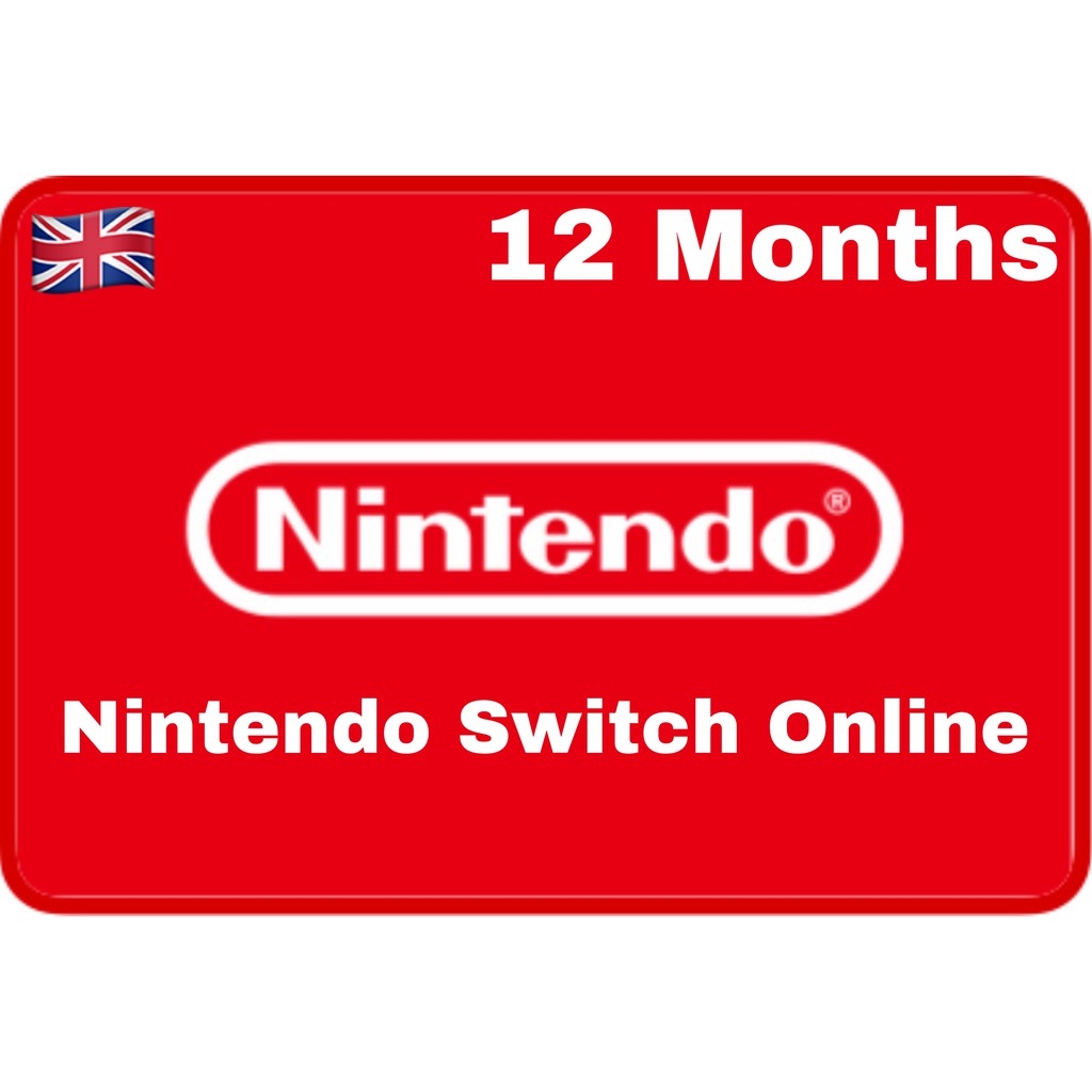 nintendo switch 12 month membership card