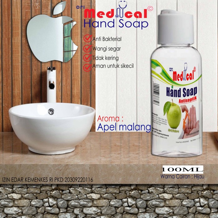 Hand soap 60ml - 1 Liter anti kuman 7 varian wangi segar medical New Formula OPI sudah ada izin edar resmi by Oke sabun suplayer