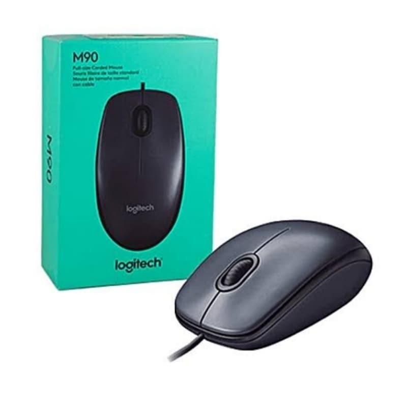 MOUSE LOGITECH M90 Wired Optical ORIGINAL RESMI GARANSI 1 Tahun