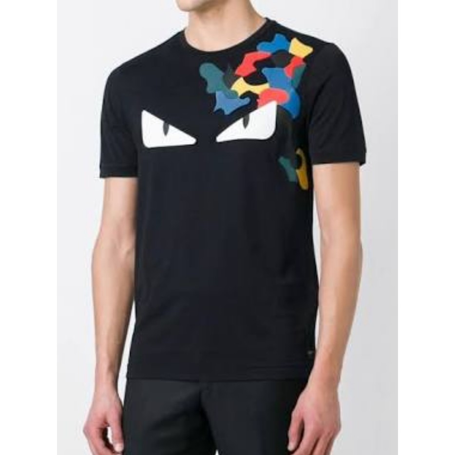 kaos oblong FENDI BAG BUGS mirror quality bodyfit UNISEX