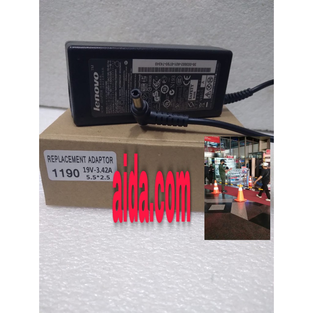 Lenovo G470, B570, G480, S300, N585 ADAPTOR CHARGER LAPTOP LENOVO