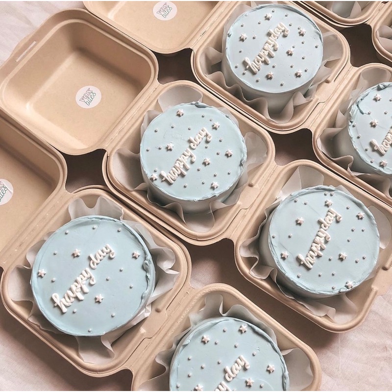 Bento Korean Cake Box / Bagasse Box Kotak Kue