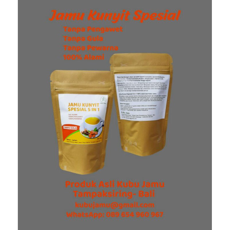 

Jamu bubuk Kunyit 100% Alami. 30gram