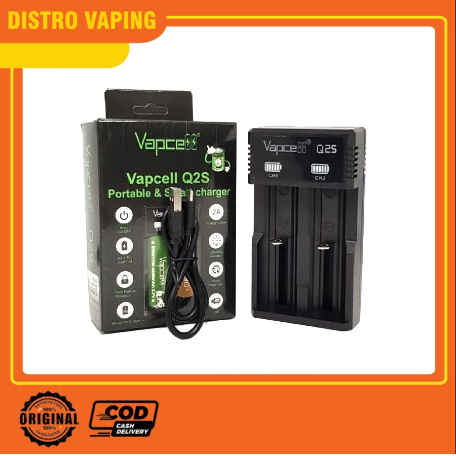 u8k1- Vapcell Q2S Charger 2 Slot Original