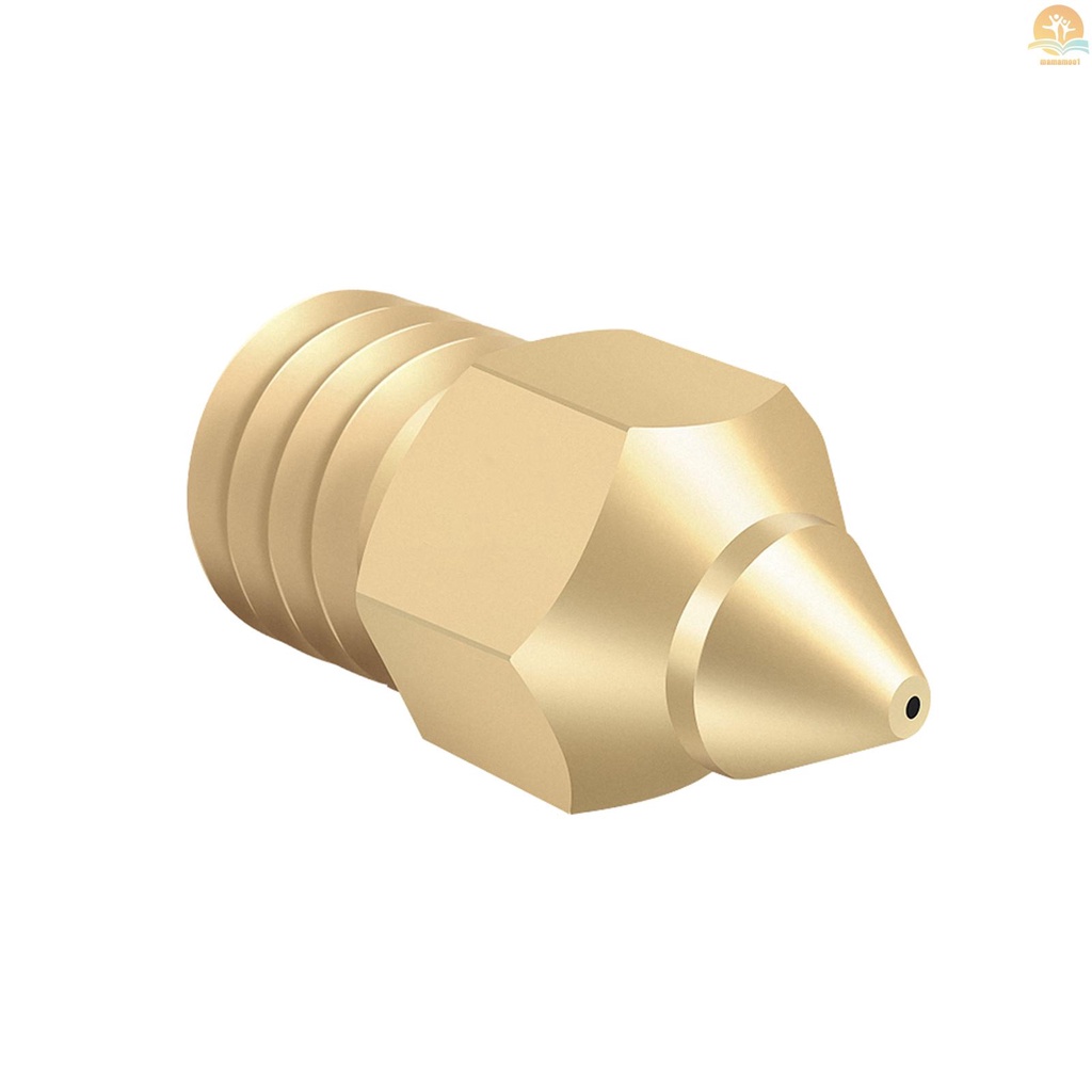 3D Printer Nozzle Brass Copper TTS New Pointed Nozzle 0.2/0.3/0.4/0.5mm M6 Thread Extruder Print Head for Creality CR-6 SE 3D Printer 1.75mm Filament 10pcs