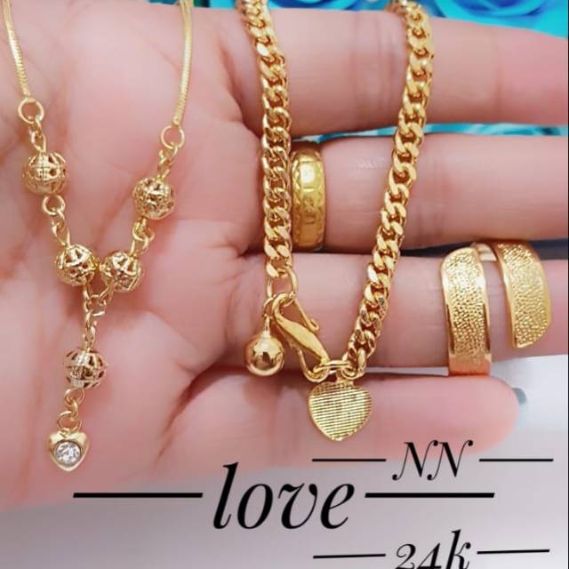 Xuping Set perhiasan lapis 24k 1201