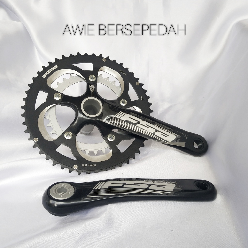 crank double speed FSA GOSSAMER plus BB30 FULL CNC roadbike