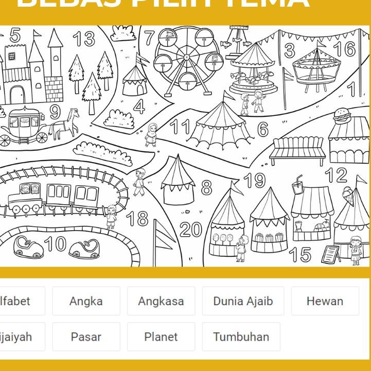 

⸨JaL♞⸩ ⭐️ Jumbo Coloring Sheet //Hadir.Lagi