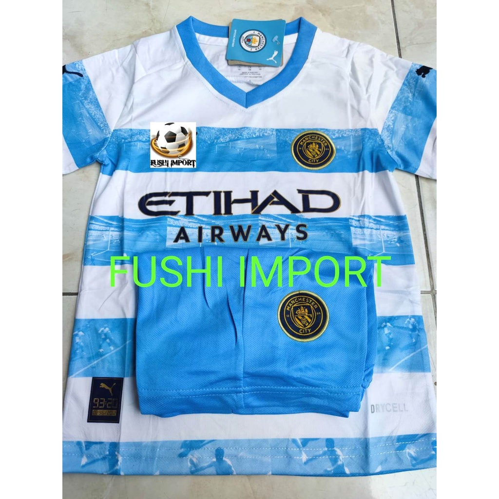 Setelan Jersey Baju Bola City Special Edition Kids Anak 2022 2023 Fullset Satu Set Grade Ori