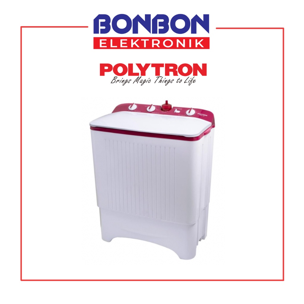 Polytron Mesin Cuci 2 Tabung 7KG PWM 752R / PWM752 / 752 R