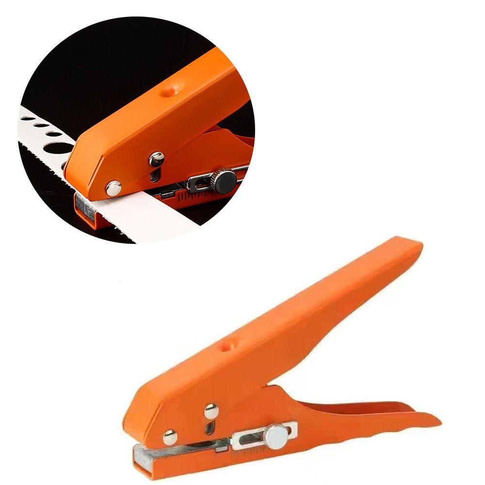 Chookyy Edge Banding Punching Tang Adjustable 8mm Aperture Paper Cutter Kartu Sudut Bulat Puncher Flat Bevel Hole Punch