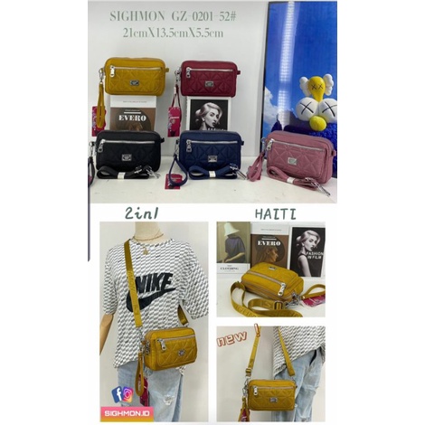 (Bisa cod)Tas wanita sighmon bisa selempang dan dompet 0201-52