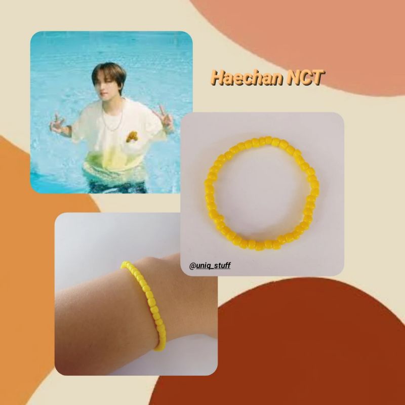 bead bracelet haechan/gelang manik korea haechan nct