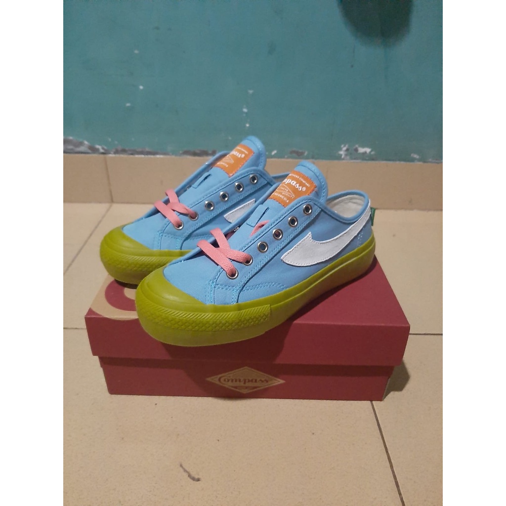 Compass Matcha Blue Low