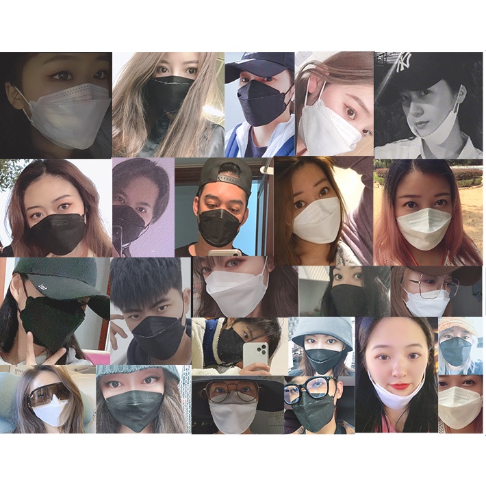 Mysterygirl - CLEAR STOCK Masker kf94  isi 50pcsKN95 5 PLY face mask KF94 makser Masker KF94 Facemask Model