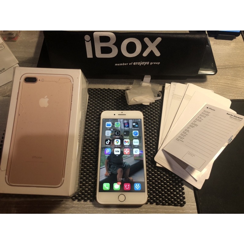 iPhone 7 plus 128gb gold ibox istimewa original mulus 98% ex perempuan 8 plus se 6s 6 x 11