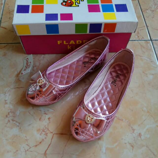 FLADEO KIDS Sepatu anak perempuan  flat shoes pink size 33