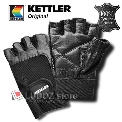 LEATHER PREMIUM GRADE GLOVE KETTLER Sarung Tangan Gym kulit Fitness