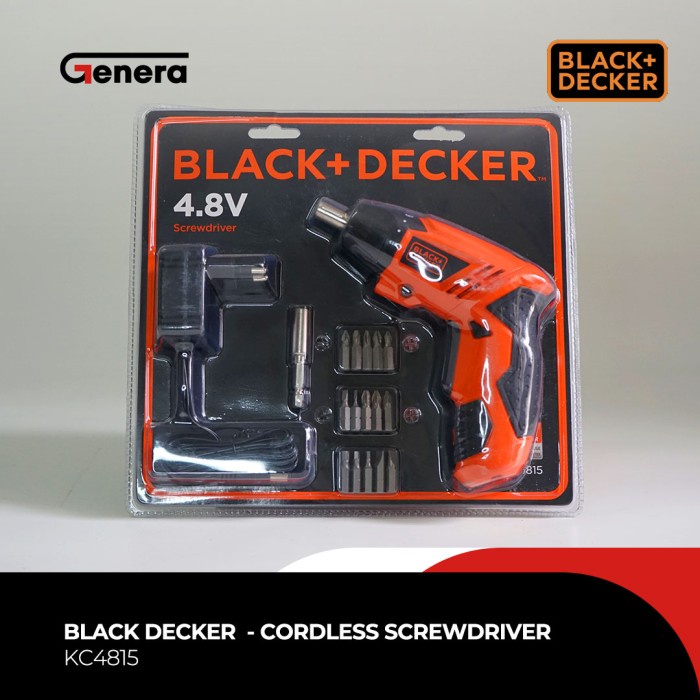 Bor Obeng Black Decker Cordless Screwdriver 4.8V KC4815