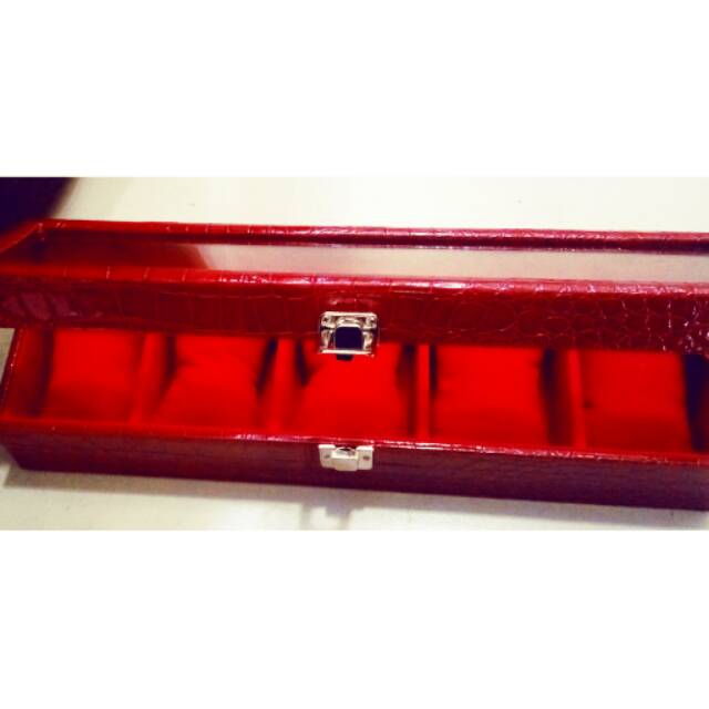 Kotak jam tangan mewah import isi 5pcs bukan seiko rolex swatch montblanc gshock