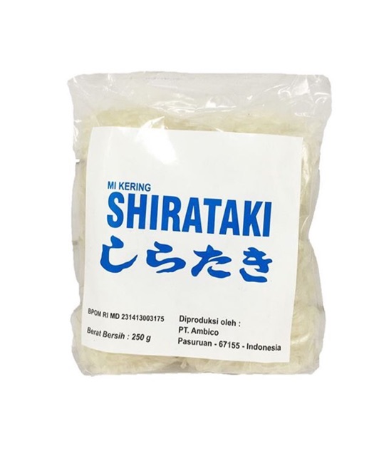 

Shirataki dry /zero noodles calories