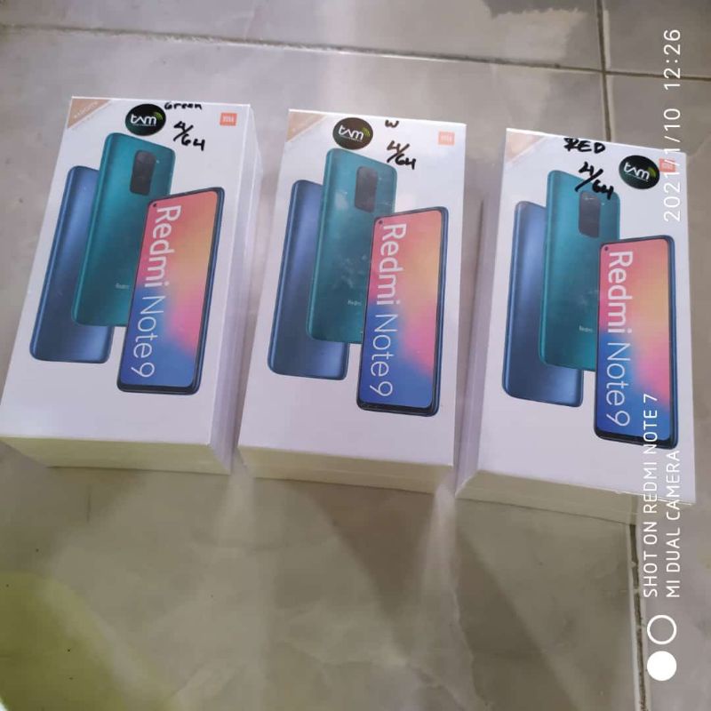 Xiomi Redmi Note 9 ram 4/64