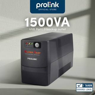 Prolink 1500VA Line Interactive UPS Super Fast Charging l USB Port l PRO1501SFCU