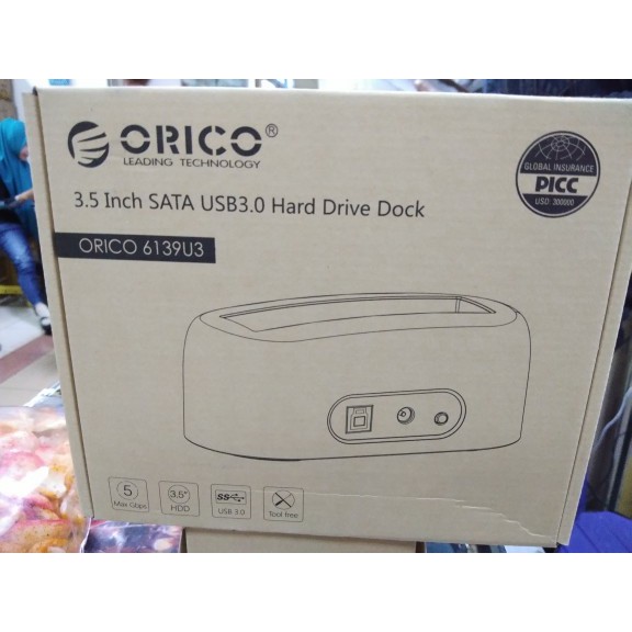 ORICO 6139U3 Docking Harddisk 1Bay USB3.0 Transparan