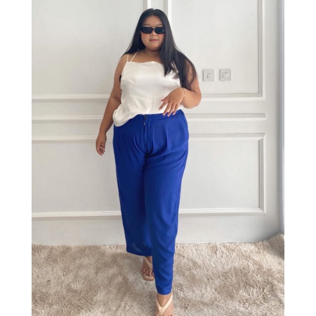 JISHO KULOT HW HIGHTWAIST Celana Wanita JUMBO XXXL || KULOT HW POLOS MURAH || COD || BALI