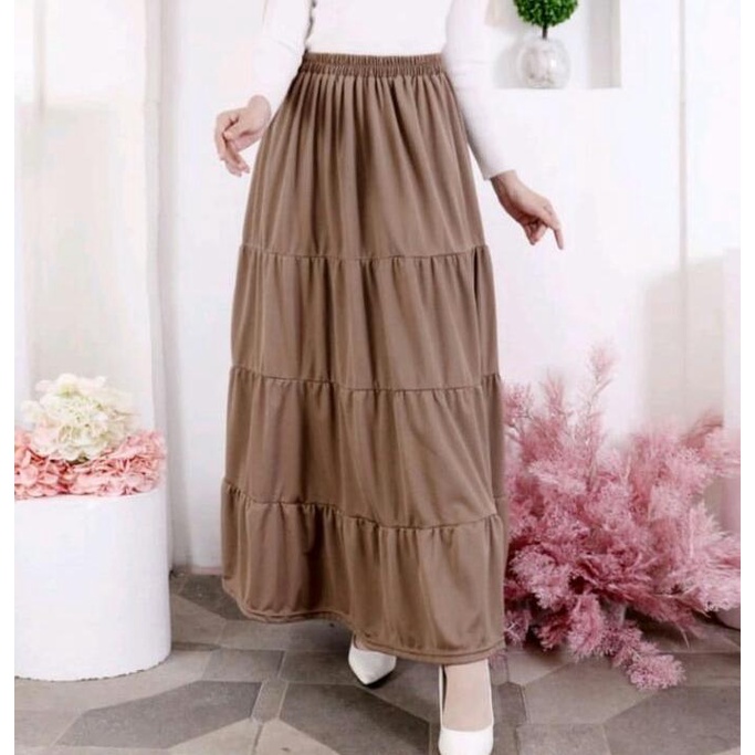 Rok Susun Big size Jumbo Wanita Dewasa Bahan Kualitas Premium