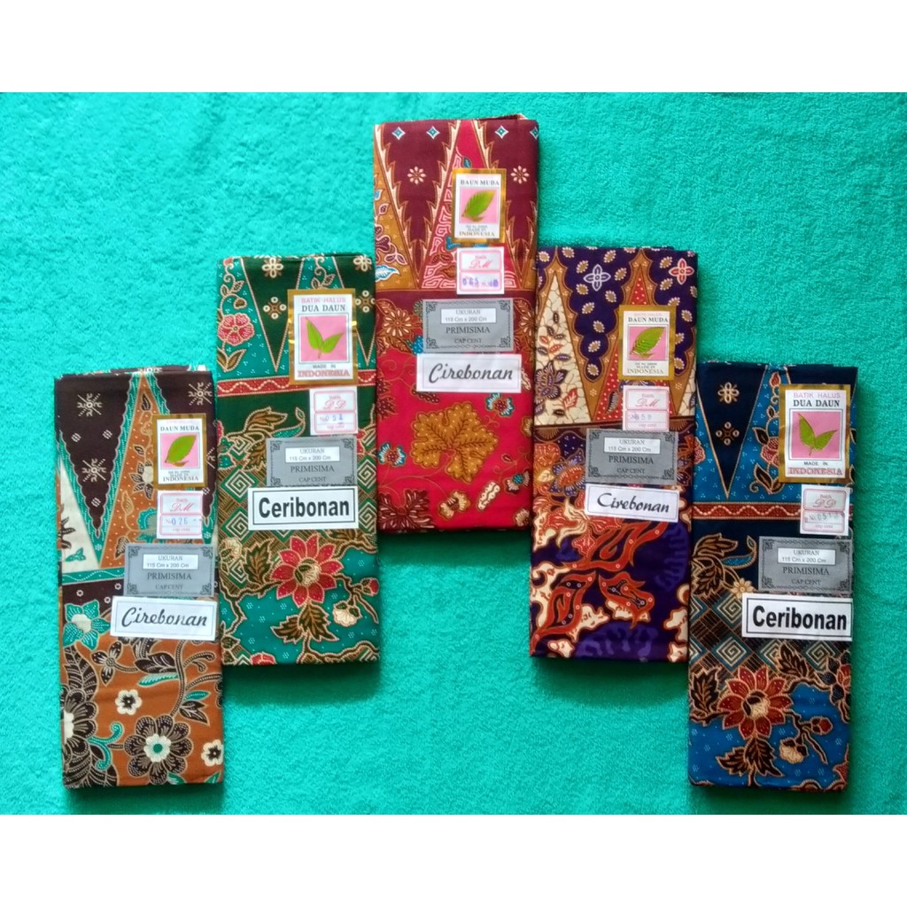 KAIN SARUNG WANITA DAUN MUDA / SARUNG BATIK PEREMPUAN / BATIK CIREBONAN PRIMISIMA CAP CENT GROSIR