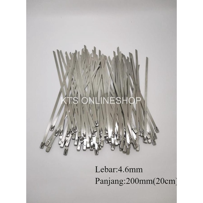 

Kabel Ties Stainless Cable Ties Knalpot Exhaust Wrap Motor Mobil @1pcs