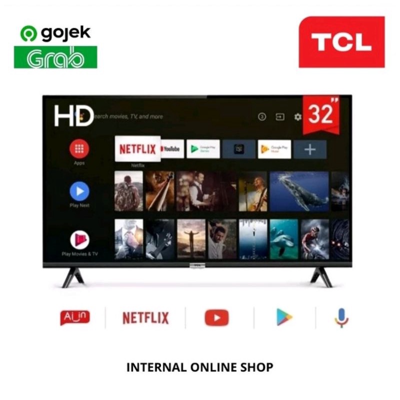 TCL 32A3+ Smart TV 32 Inch Android 11 Garansi Resmi