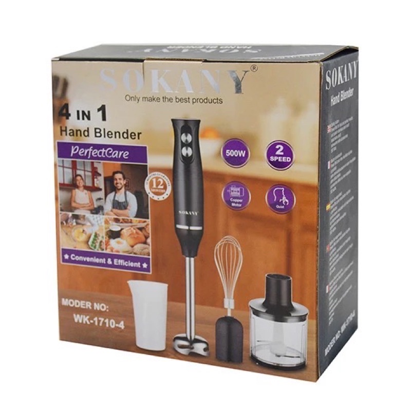 Hand Blender Juicer Penggiling Daging 4 in 1 Serbaguna