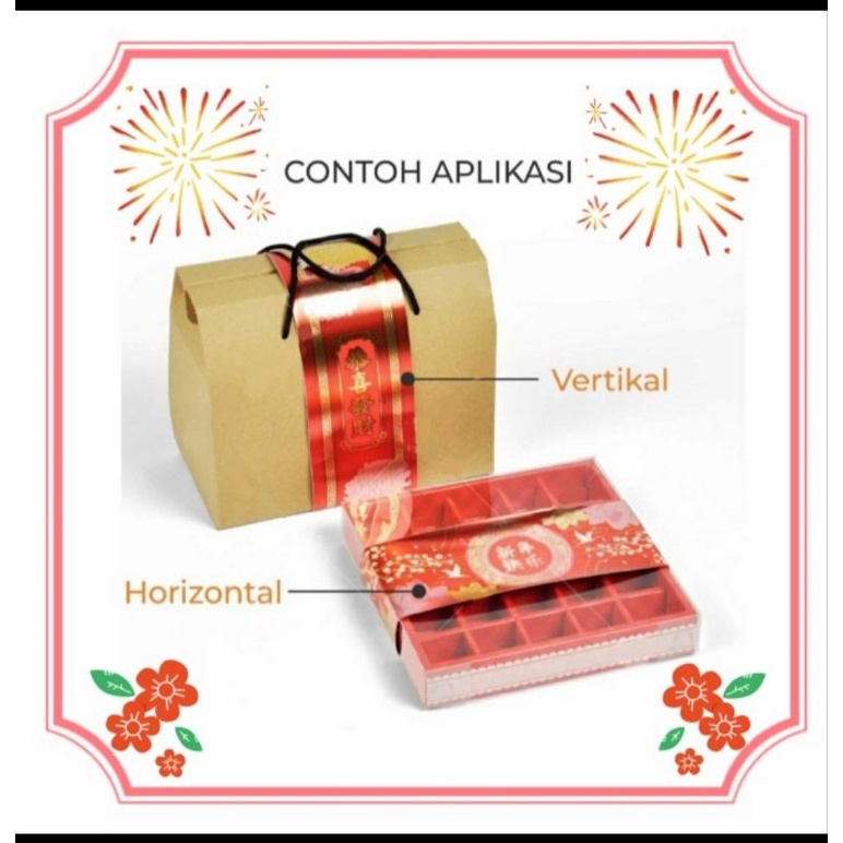 

Paper Belt Imlek Sincia Pita Kertas Pita Parcel Sleeve Sabuk Label