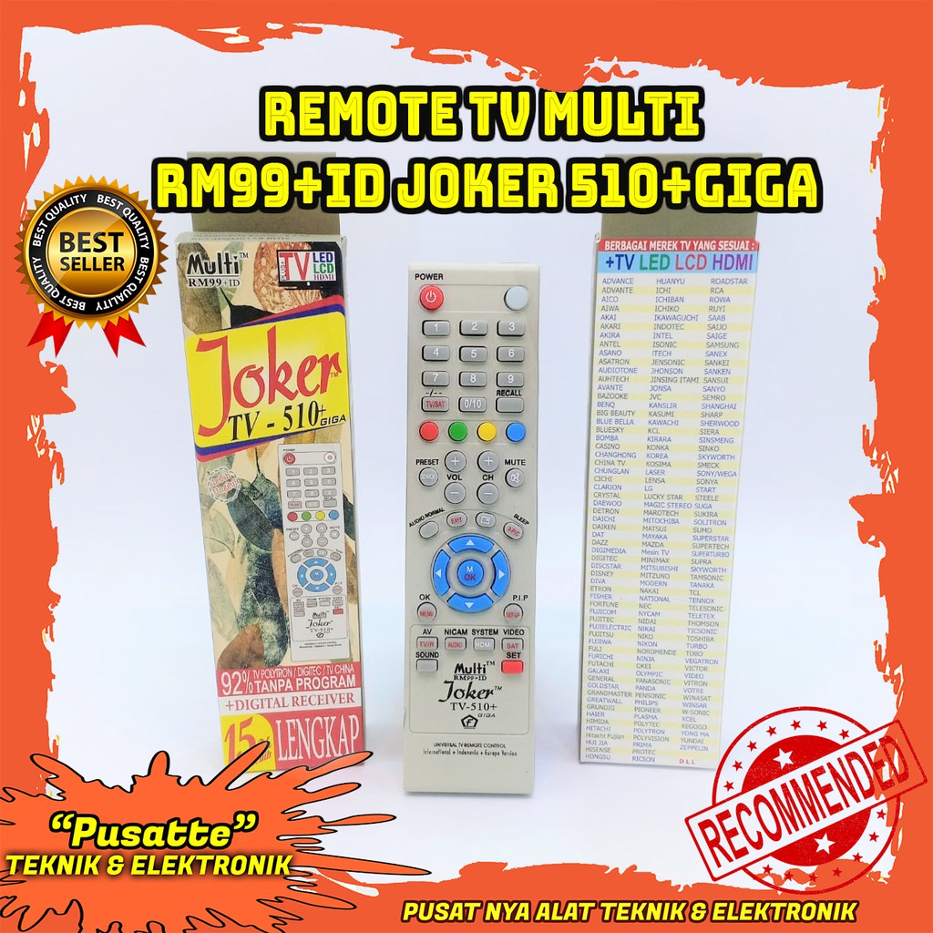Remote TV Multi RM99+ID Joker 510+Giga