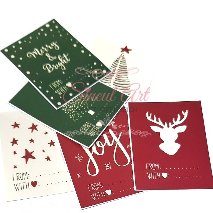 

Kartu Ucapan Hadiah Natal Mini/ Christmas Simply Tag