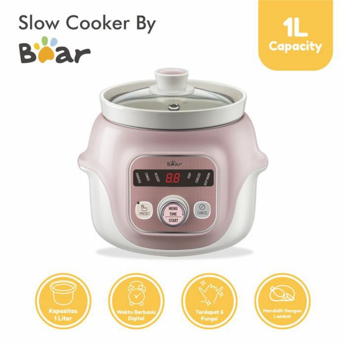 Jual BEAR Slow Cooker 1Liter DDGD10B1 Shopee Indonesia