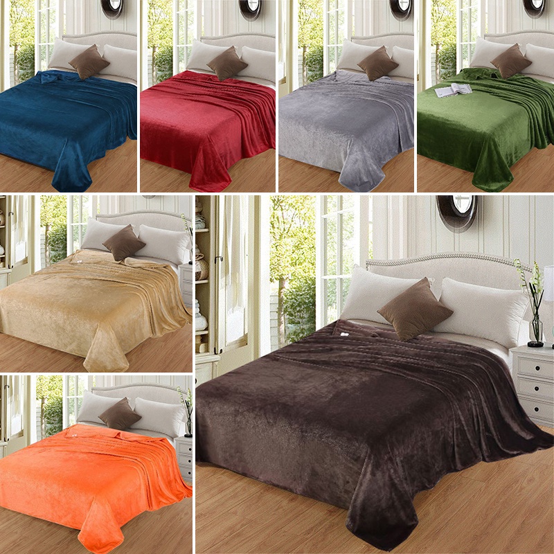 Selimut Bulu Korea Halus 200x230 Polos Dewasa BIG PROMO Selimut bulu halus polos