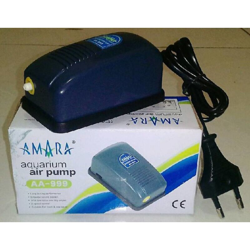 Aerator Amara AA 999 Pompa Udara 1 Lubang Airator Aquarium Akuarium
