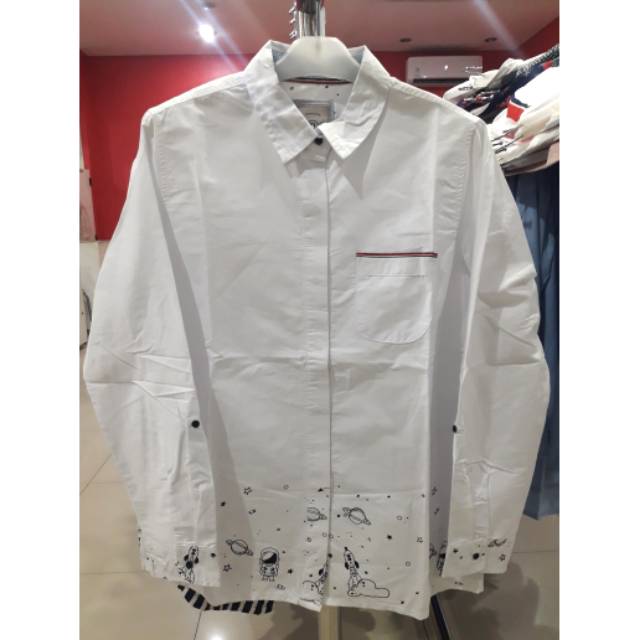 Nevada Stripe Boxy Kemeja Wanita
