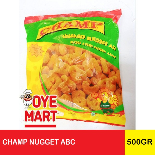 CHAMP NUGGET ABC 500GR NUGGET AYAM BERBENTUK ABJAD