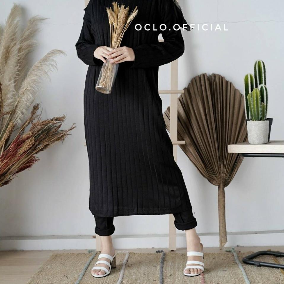 Terlaris.. Tunik Rajut Wanita Panjang / Atasan Wanita Tunik Rajut Premium