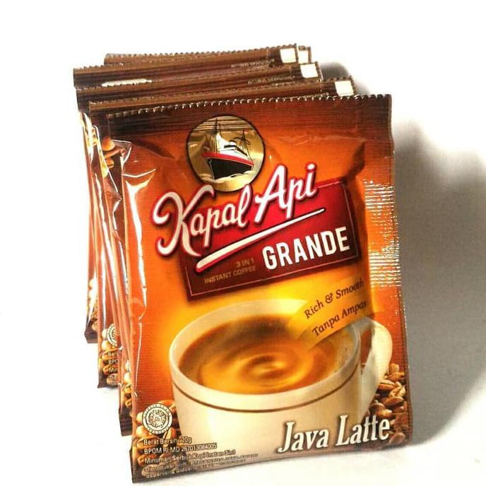 

Jualan Kapal Api Grande Java Latte Kopi Instant 10 X 20 Gr Murah