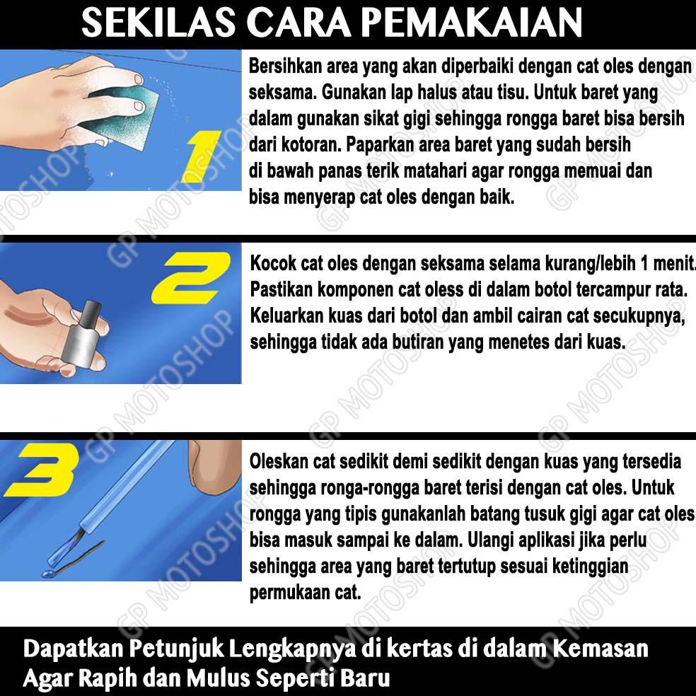 Daihatsu Icy White Cat Oles Penghilang Baret Mobil Lecet Putih Solid Ayla Xenia Terios Sigra Sirion