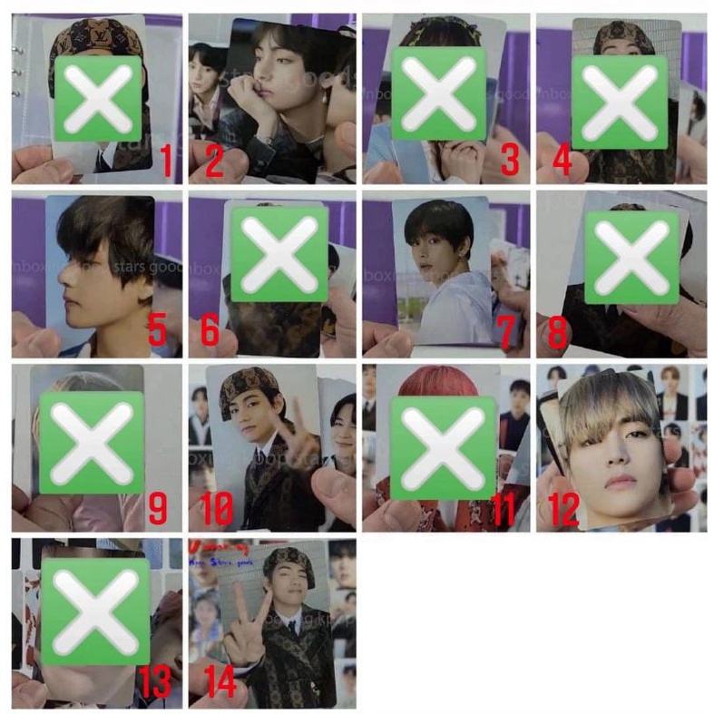 DICON BTS POTOCARD SHARING