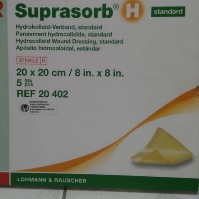 Suprasorb h ukuran 20 cm x 20 cm harga perlembar