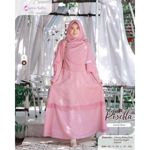 Rosella Gamis Set Pink By Gerai Saffa