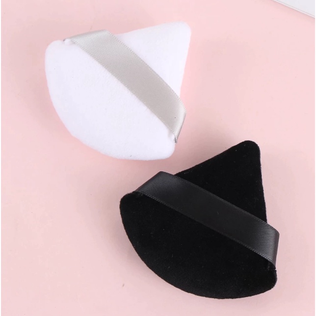 TRIANGLE PUFF - Triangle Powder Puff Flours Mini Face Makeup Sponge Cosmetics Soft Cotton Face Powder Puff Washable Lightweight