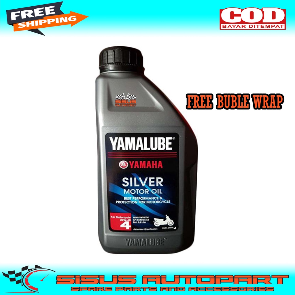 OLI YAMALUBE SILVER 0.8L / OLI YAMALUBE MOTOR BEBEK JUPITER Z VEGA ZR FORCE / OLI MOTOR BEBEK